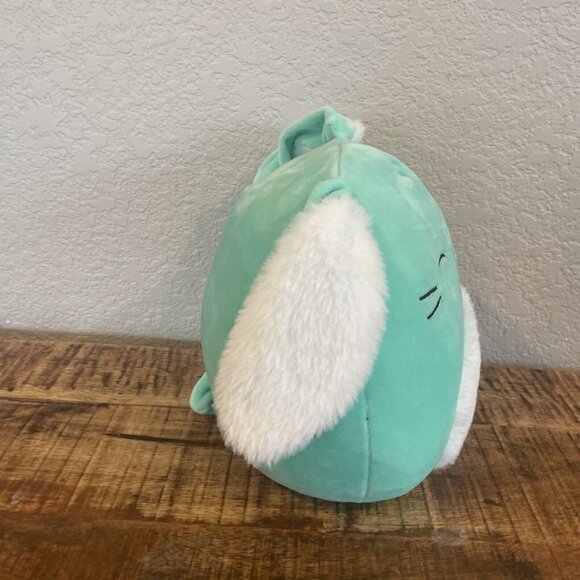 Sammy Bunny 8” SQUISHMALLOW Easter 2021 - Mint Green with Fur/fuzzy tummy - Picture 5 of 9